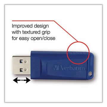 Verbatim® Classic Usb 2.0 Flash Drive, 16 Gb, Blue freeshipping - TVN Wholesale